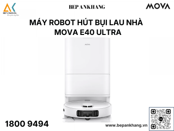 Máy Robot hút bụi lau nhà MOVA E40 Ultra - Ngăn chứa nước tích hợp 80ml